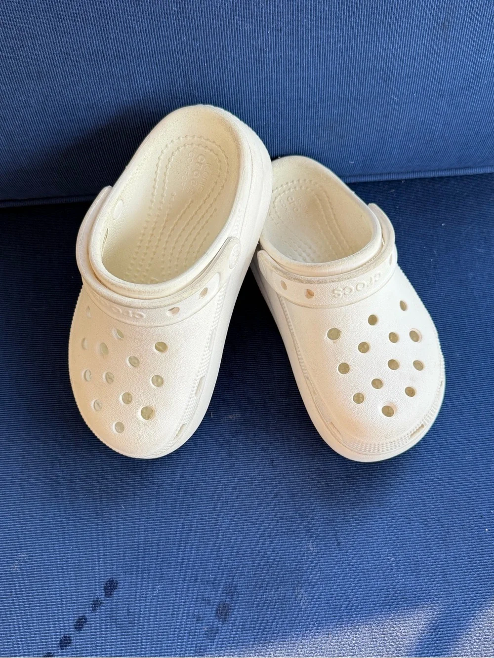 CROCS Kids Classic Clogs in White